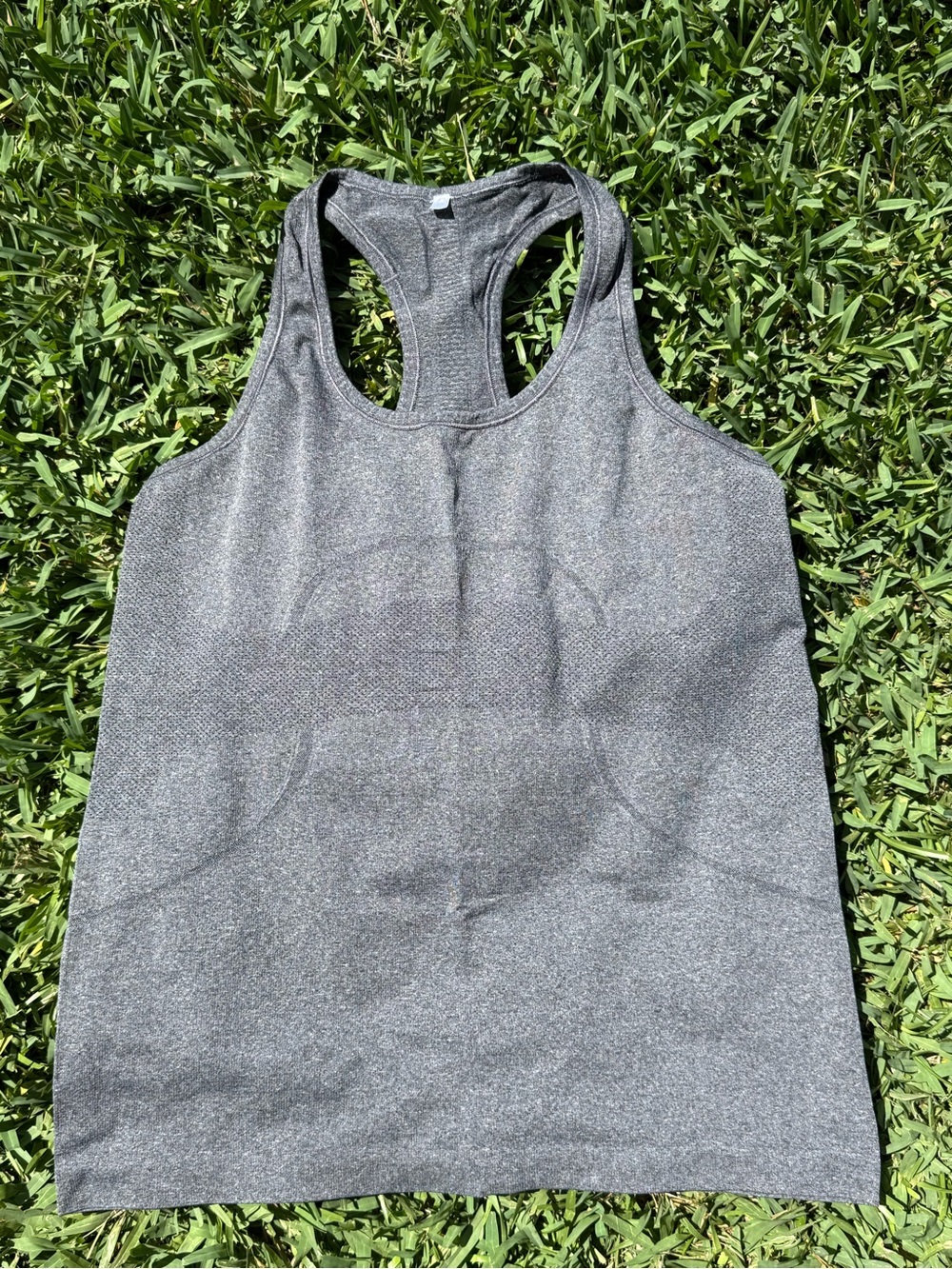lululemon athletica Heathered Gray Racerback Tank